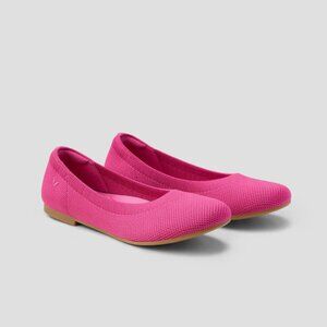 Vivaia Pink 'Pataya' Round-Toe Flats (Claire) Womens 40 US 9